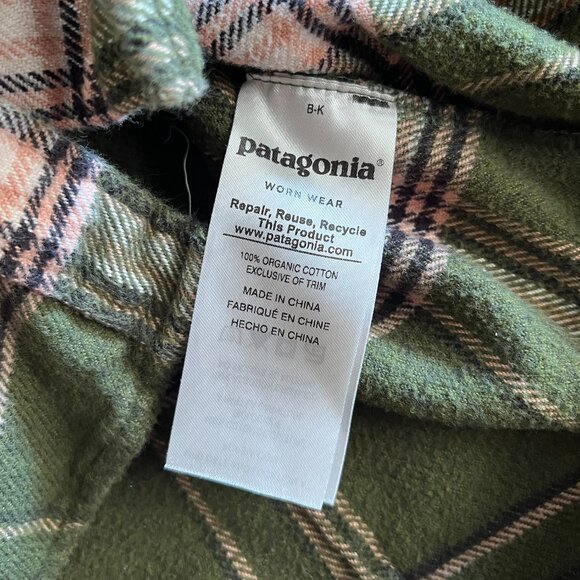 Patagonia green flannel shirt S - Picture 7 of 10